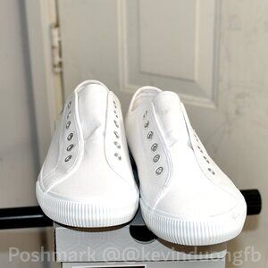 Hurley Women's  Slip On No Laces Sneakers White